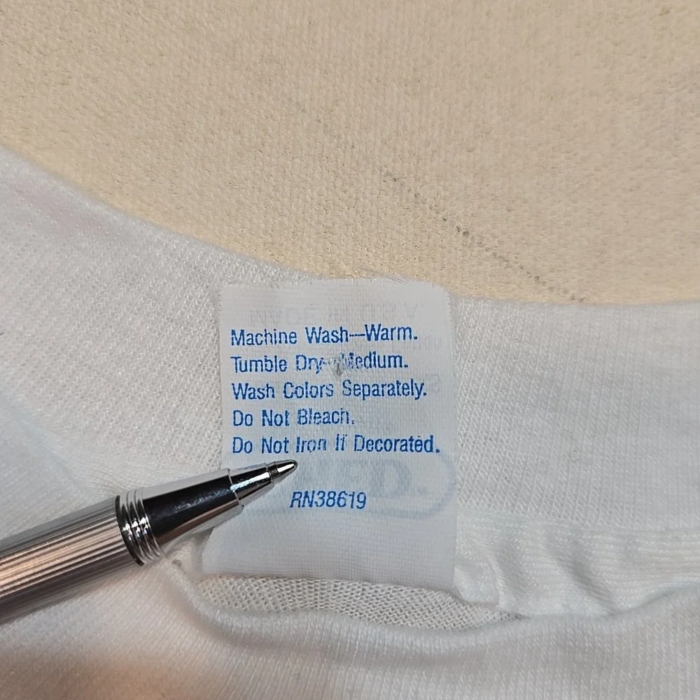 VTG Royal Viking Line Youth XS First Mate Single Stitch T-Shirt Wht USA Ship 80s
